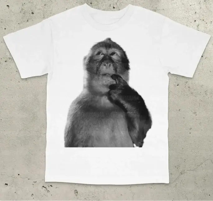 Chemise de singe drôle T-shirt idiot Meme Dank Memes Tee années 90 Vintage Bootleg Odd Core ce