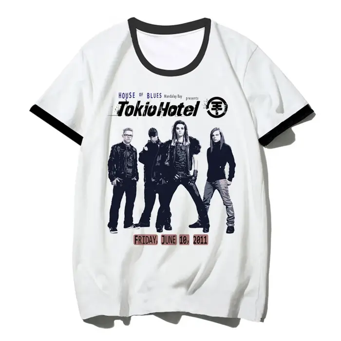 Tokio Hotel Tee femmes manga drôle designer t-shirt fille anime vêtements