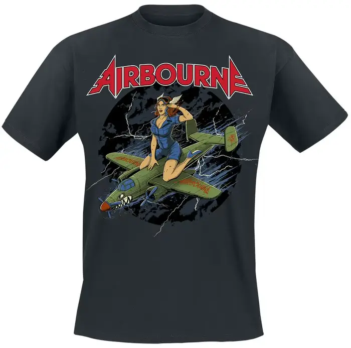 T-shirt avec logo craquelé Airbourne Band