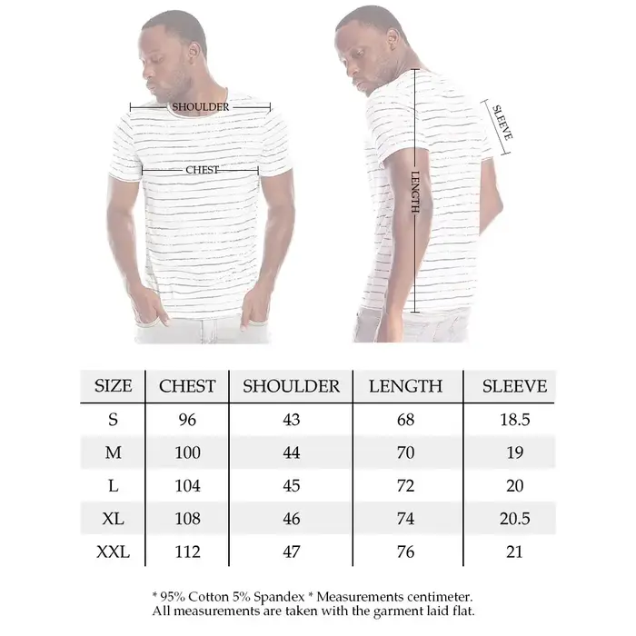 T-shirt à rayures zébrées pour homme