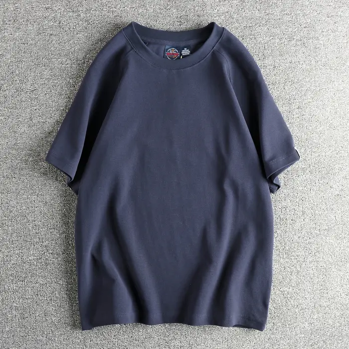 T-shirt à manches courtes en tissu gaufré pour hommes