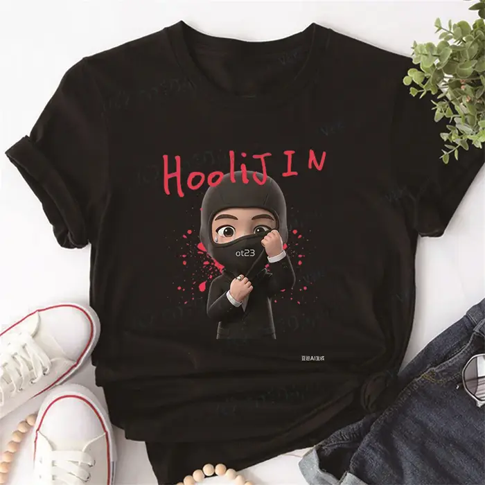 T-shirt de concert Kpop, T-shirt inspiré de Hooligan Fun, cadeau coréen pour fans Kpop, haut en coto