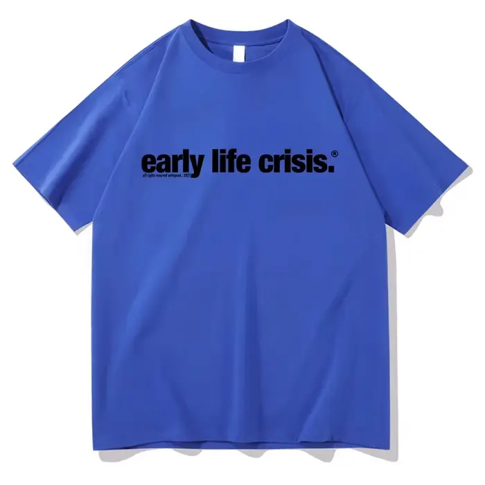 T-shirt Nettspend Early Life Crisis Same 2025 – Vêtements tendance homme/femme en coton