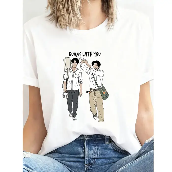 T-shirt thaïlandais bl duang with you series pour femme et homme