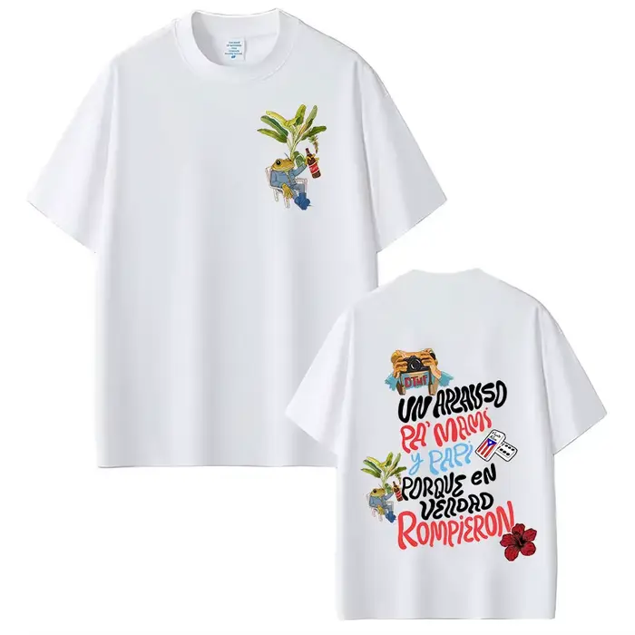 T-shirt Rapper Bad Bunny Debi Tirar Mas Fotos DTMF World Tour