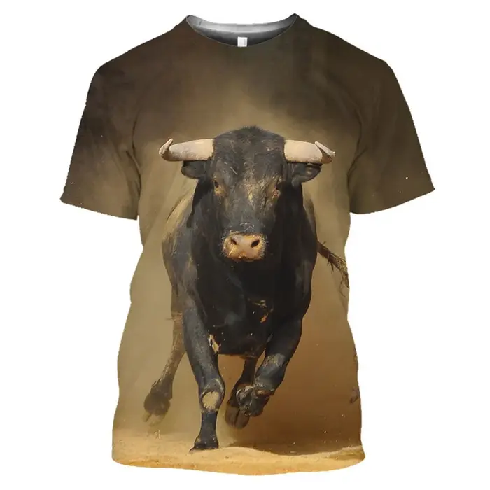T-shirt graphique taureau d'Espagne pour hommes et femmes