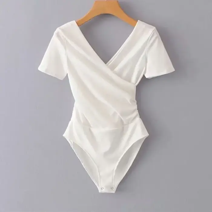 Body Sexy à col en v pour femmes