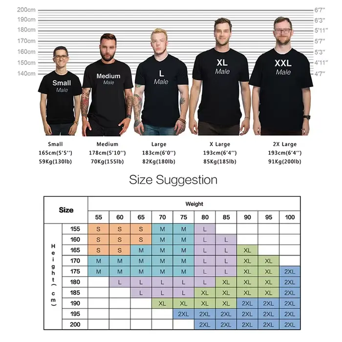 T-shirt à Manches Courtes et Col Ras du Cou pour Homme et Femme