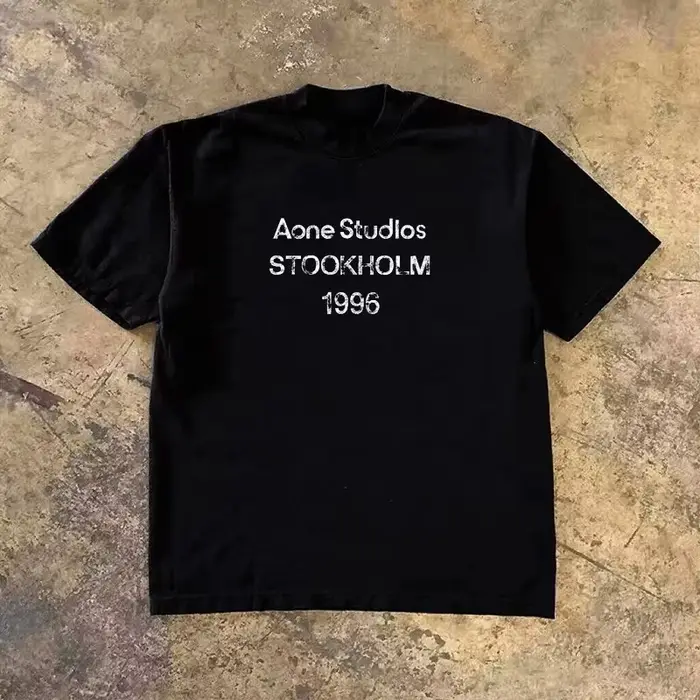2025 automne hiver marque de luxe lettre impression hommes T-shirt de haute qualité pur coton unisex