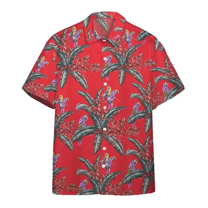 Chemise hawaïenne imprimée en 3D pour hommes