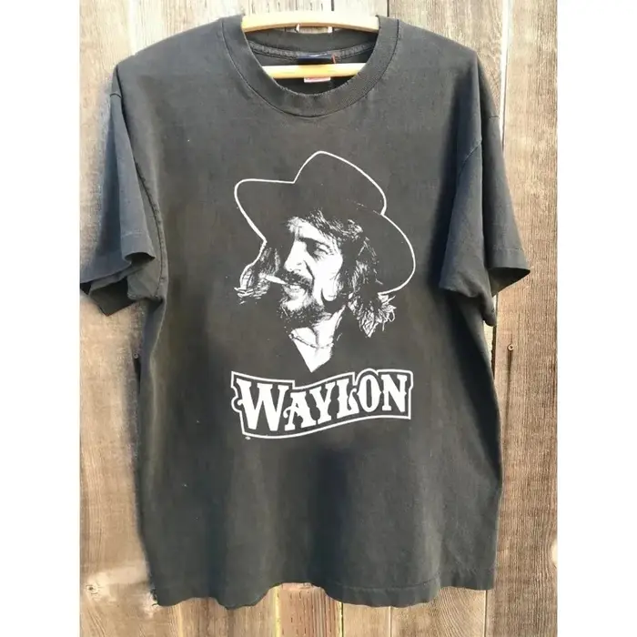 VTG 1984 Waylon Jennings Concert Tour T-shirt pour hommes