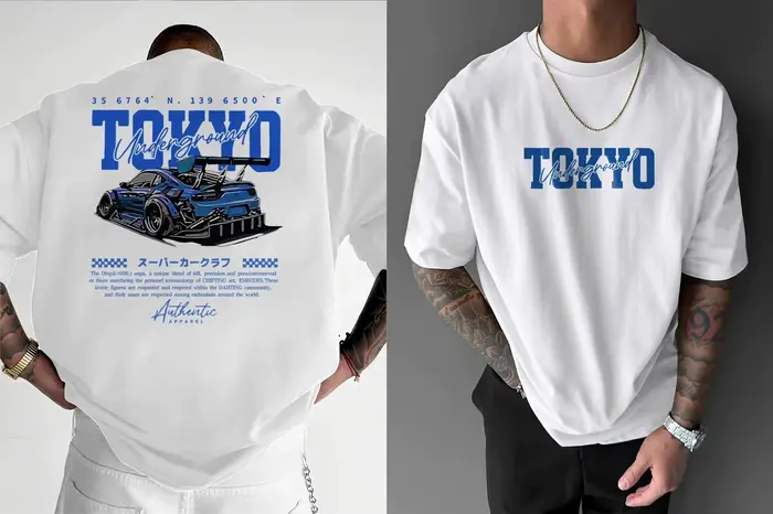 T-Shirt de dérive de voiture de course JDM pour hommes, Design de course de dérive graphique de vite