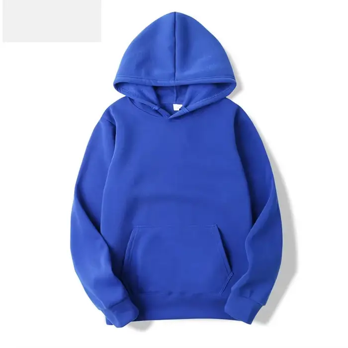 2025 sweat à capuche unisexe sweat-shirt de couleur unie pour hommes et femmes à manches longues pull de poche enfichable