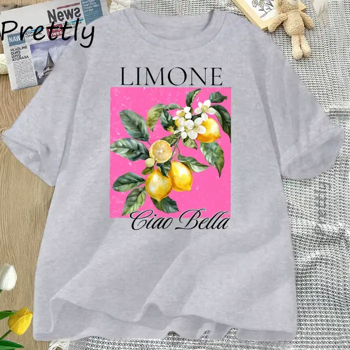 Aquarelle citrons T-Shirt limone fleurs de citron