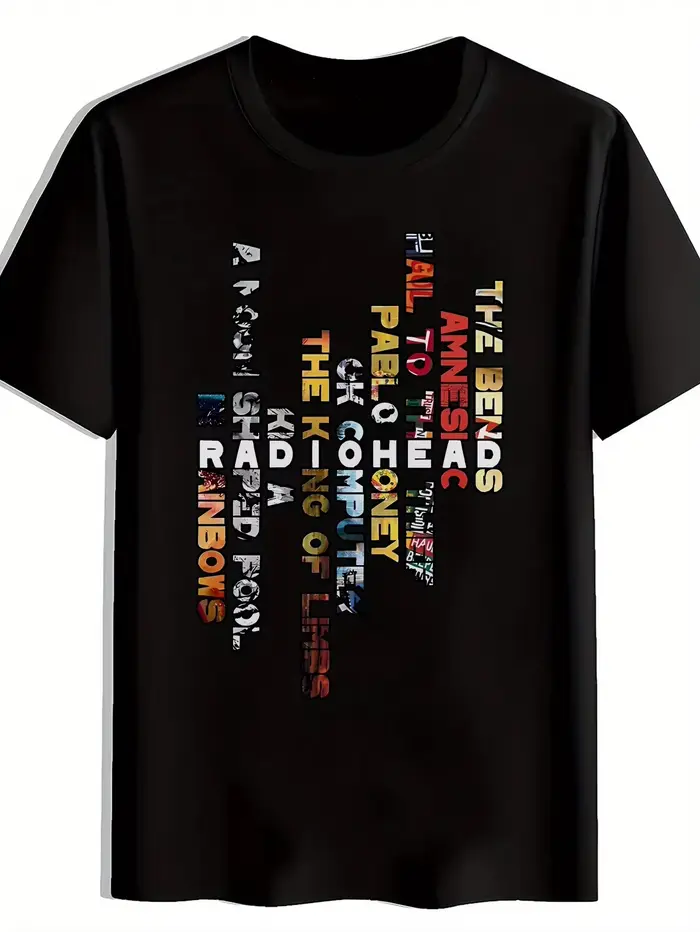 Radiohead, une groupe de rock britannique connu pour leur musique rock, t-shirts imprimés Summer Vib