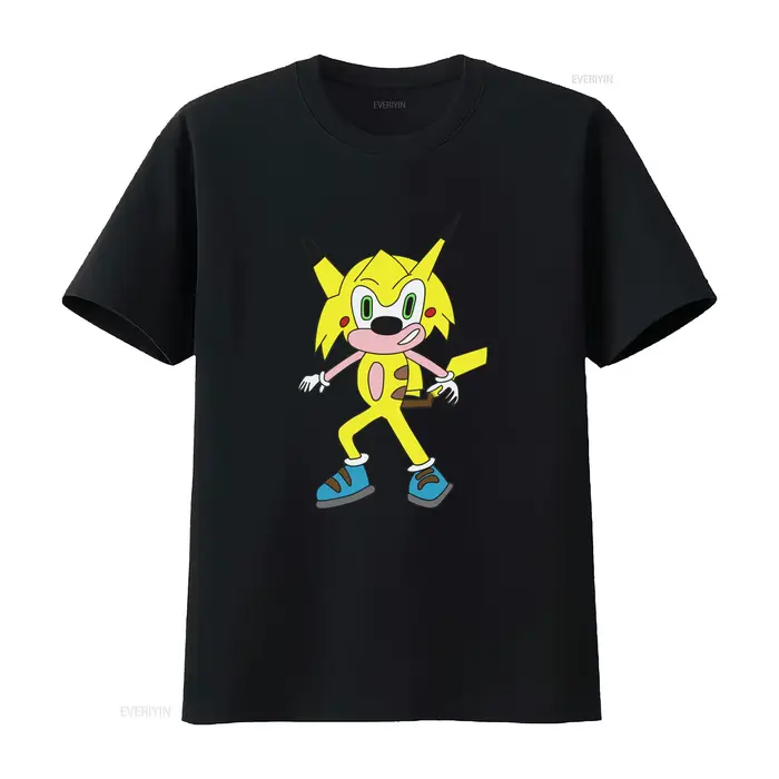 T-shirt Sonichu pour fille, garçon, amie, famille, événement, design original, vintage, délavé, déco