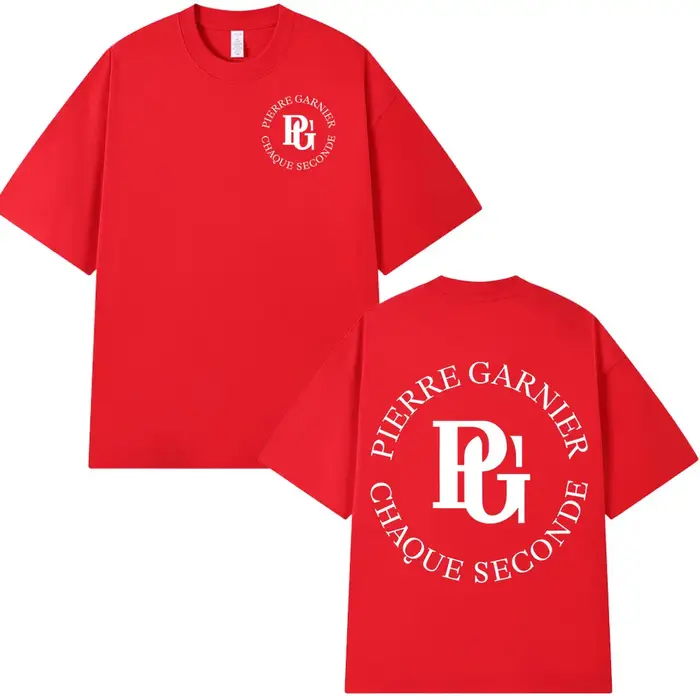 Pierre Garnier Chaque Seconde 2025 Album Tour T-shirts Hip Hop mode T-shirt hommes vêtements 100% co