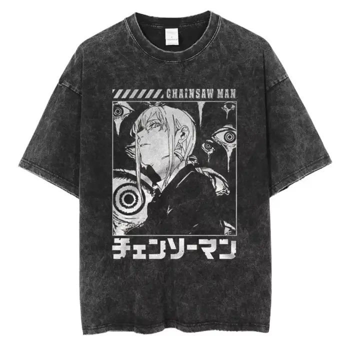 T-shirt vintage en coton délavé pour homme