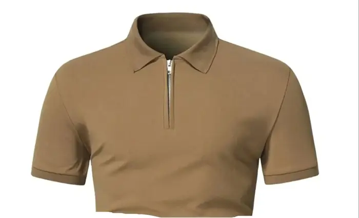 Polo pour hommes, couleur unie