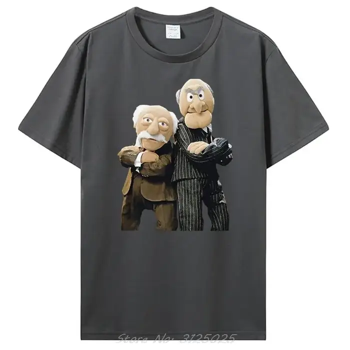 T-shirt noir Statler et Waldorf