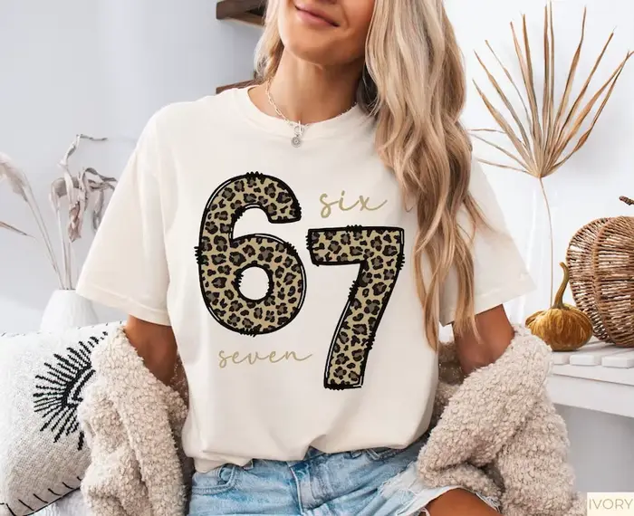 6 7 Chemise Imprimée Six Seven Chemise, T-shirt 67 tendance