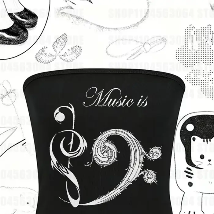 Vêtements vintage Emo années 90 pour femmes