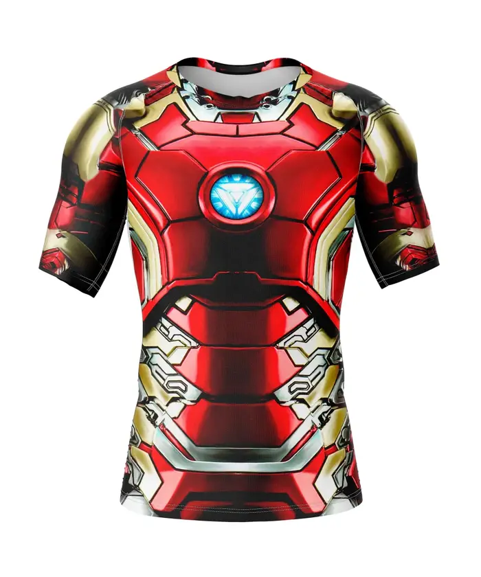 Nouveau T-shirt Homme 2026 – Décontracté d'été, Iron Man Armure Imprimé 3D – T-shirt Cosplay Enfant 
