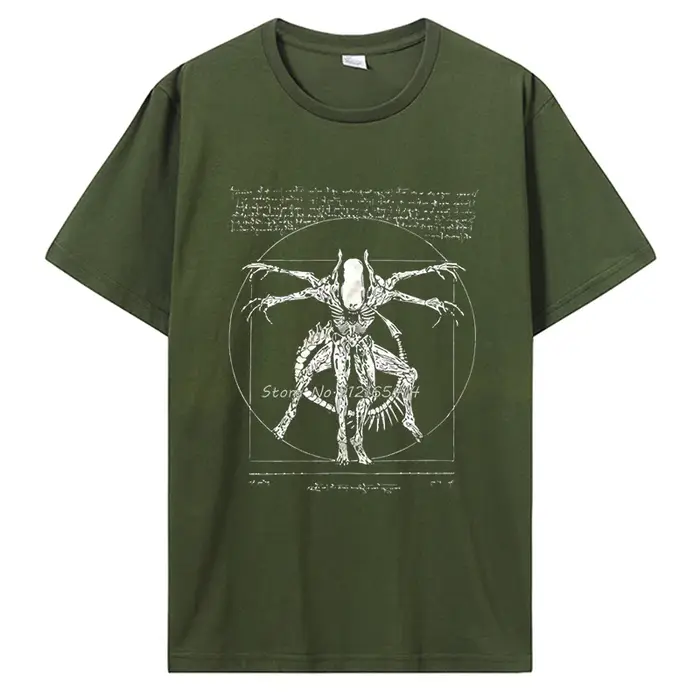 2019 marque t-shirt Homme t-shirts trucs Cool pour adolescents Da Vinci Alien t-shirt Gamer cadeaux pour hommes Streetwear