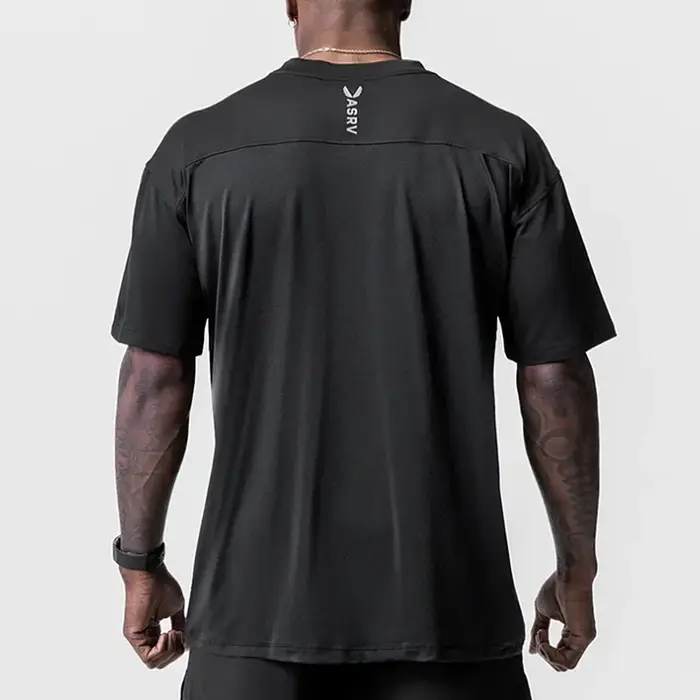 T-shirt de gymnastique surdimensionné à manches courtes pour hommes