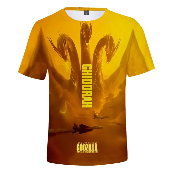 Godzilla Anime t-shirt roi des monstres enfants adulte Gojira été à manches courtes haut Sports de plein air loisirs vêtements cadeaux