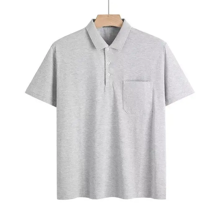 Polo gris pour homme, décontracté