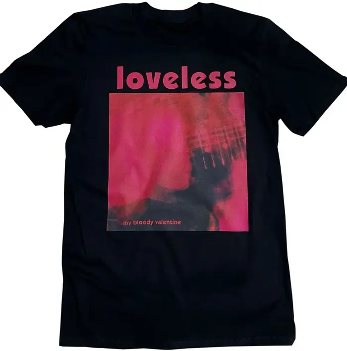 Mon saint-valentin sanglant noir t-shirt sans amour Mbv 80S Slowdive Dream Pop