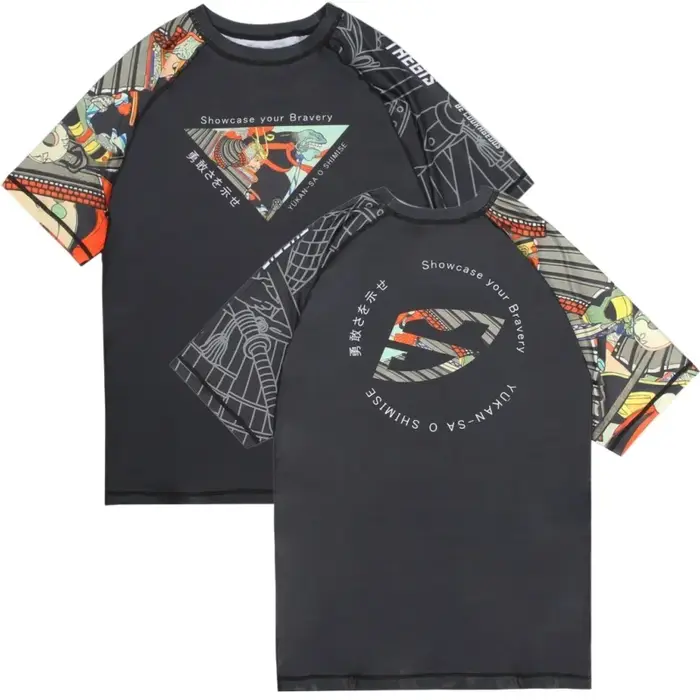 Nouveau T-shirt de compression japonais Ukiyo-e Samurai 2026 – Haut unisexe à séchage rapide, respir