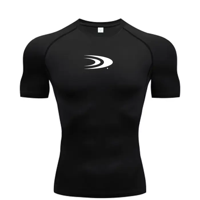 T-shirt de compression homme 2026 à manches courtes – Maillot de sport fitness