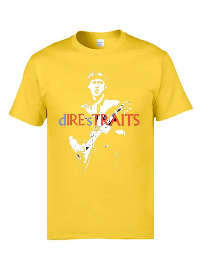 T-shirt hiphop JERock Dire Straits pour hommes