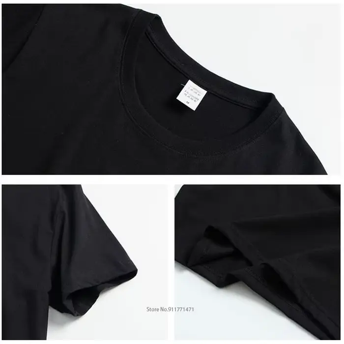 Nouveau t-shirt hauts noirs pour hommes Design
