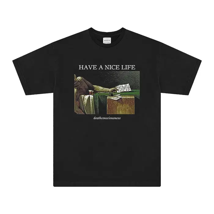 Avoir une belle vie t-shirt Deathconsciousness Shoegaze Post Punk imprimé coton été manches courtes