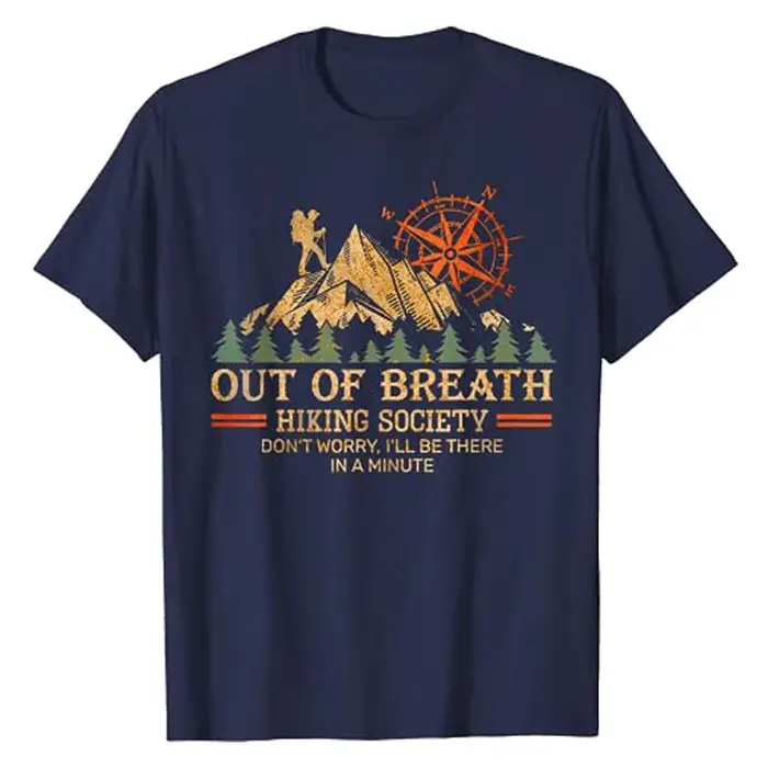 T-shirt de randonnée hors du souffle