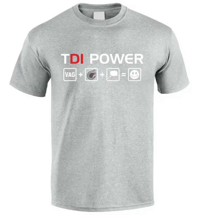 Tdi Power Vag + turbocompresseur Fun Fan T-shirt Cool à manches courtes cadeau de noël