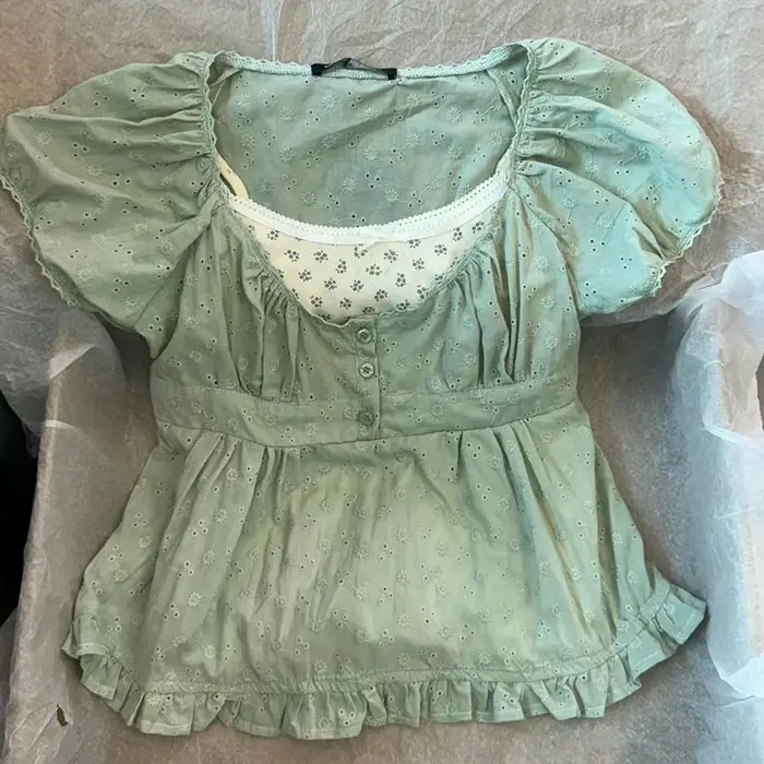 T-shirt Court en Coton Doux pour Femme et Fille, Slim, Vintage, Mignon, Y-Chic, à la Mode, Été, 2024