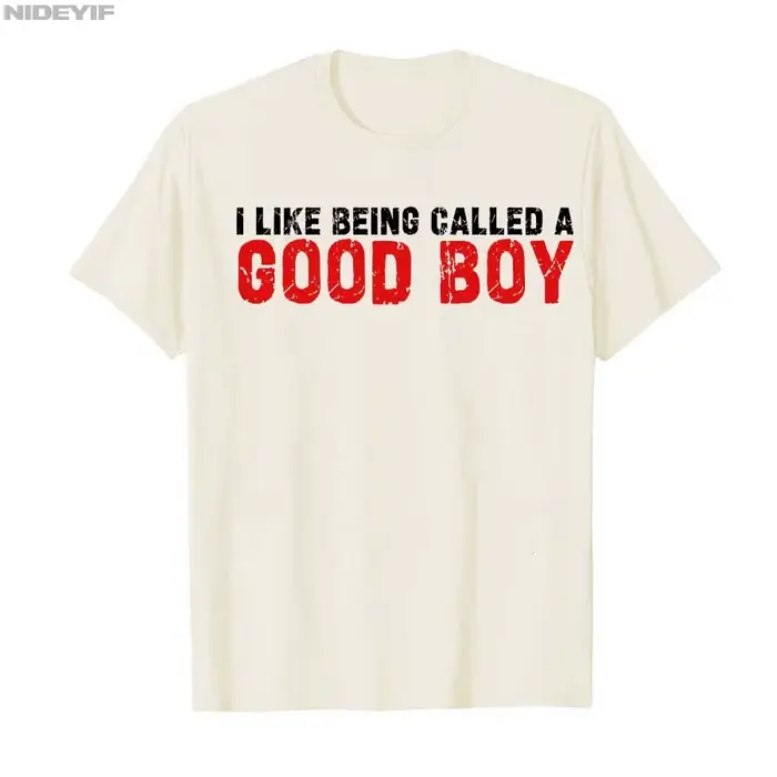J'aime être appelé un bon garçon Brainrot drôle Gen Alpha T-shirt hommes femmes 100% coton t-shirts à manches courtes hauts P458