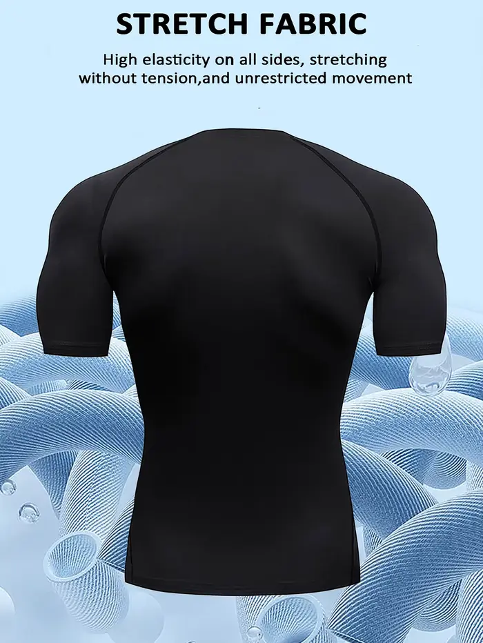 T-shirt de sport à manches courtes pour hommes