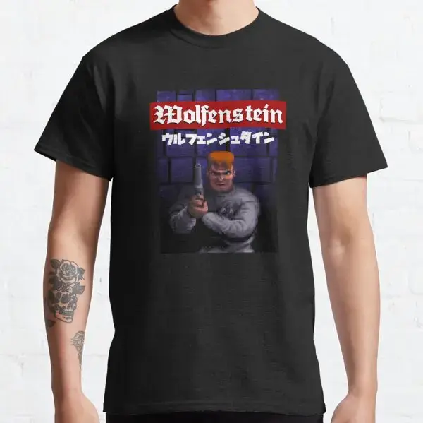 T-shirt unisexe en coton vintage pour hommes