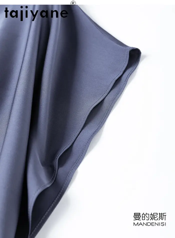 TAJIYANE 93% soie de mûrier t-shirts pour femme décontracté manches chauve-souris T-shirt 19 Mommes hauts d'été 2025 dames vêtements Футlıkkus