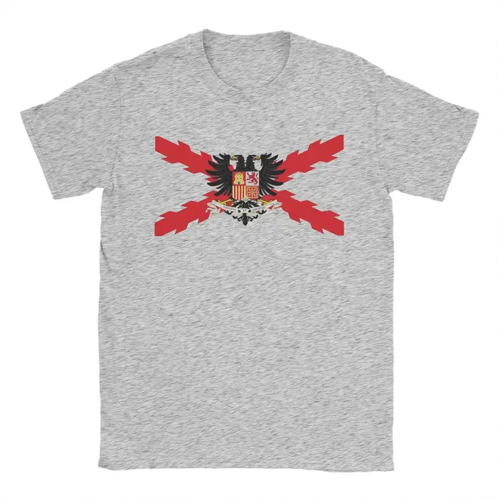 T-shirt en coton à col rond avec croix de Bourgogne espagnole