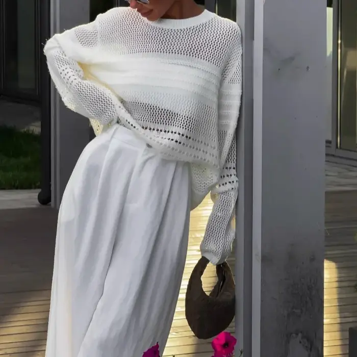 Haut en tricot pour femmes