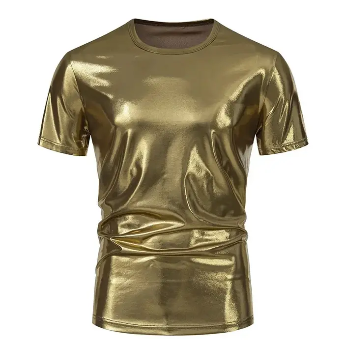 T-Shirt à manches courtes et col rond pour hommes, vêtements de rassemblement de fête avec visage br