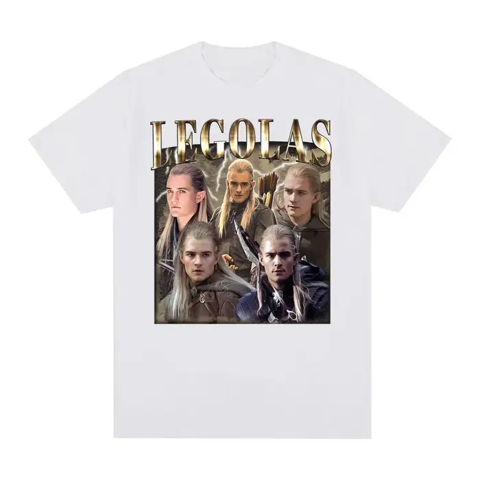 Limité Vintage Legolas film inspiré T-shirts hommes femmes décontracté haute qualité coton T-shirt mode classique