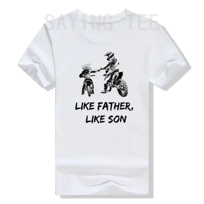 T-shirt graphique comme un père et un fils