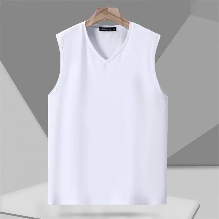 Black White Solid Color Tank Tops Men 10XL 11XL Plus Size